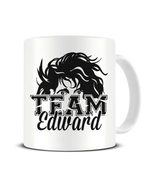 Team Edward - Edward Scissorhands - Twilight Inspired Parody Ceramic Mug