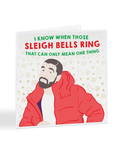 Sleigh Bells Ring Drake Christmas Card