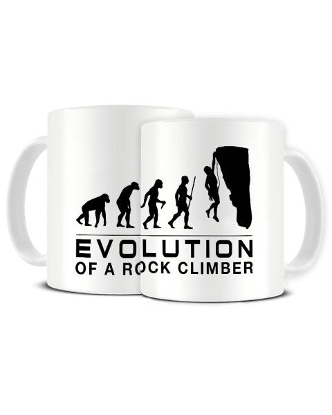 Evolution Of A Rock Climber - Rock Climbing Hobby Ceramic Mug