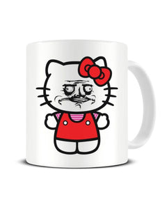 Me Gusta Face Hello Kitty Meme Ceramic Mug