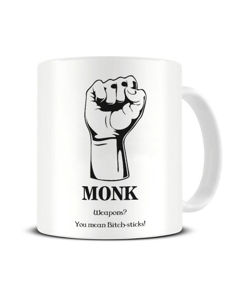Monk Dungeons And Dragons Character Funny Ceramic Mug